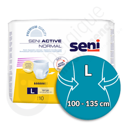 Seni active normal culottes L boite 10