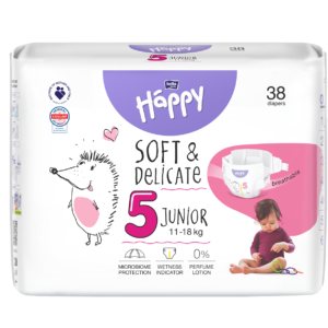 Couches Happy Taille 5 bt 38 Unités 11-18kg