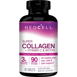 NeoCell Super Collagen Vitamine C et biotine, 90 comprimés
