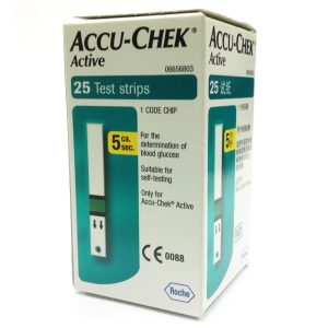 Accu chek bandelettes active boite 25