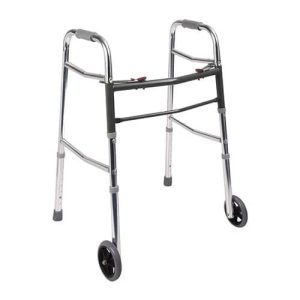 Déambulateur 4pieds avec 2 roues