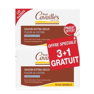 Roge cav savon fleur de coton 3+1