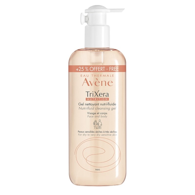 Avene trixera gel nettoyant fluide 400ml