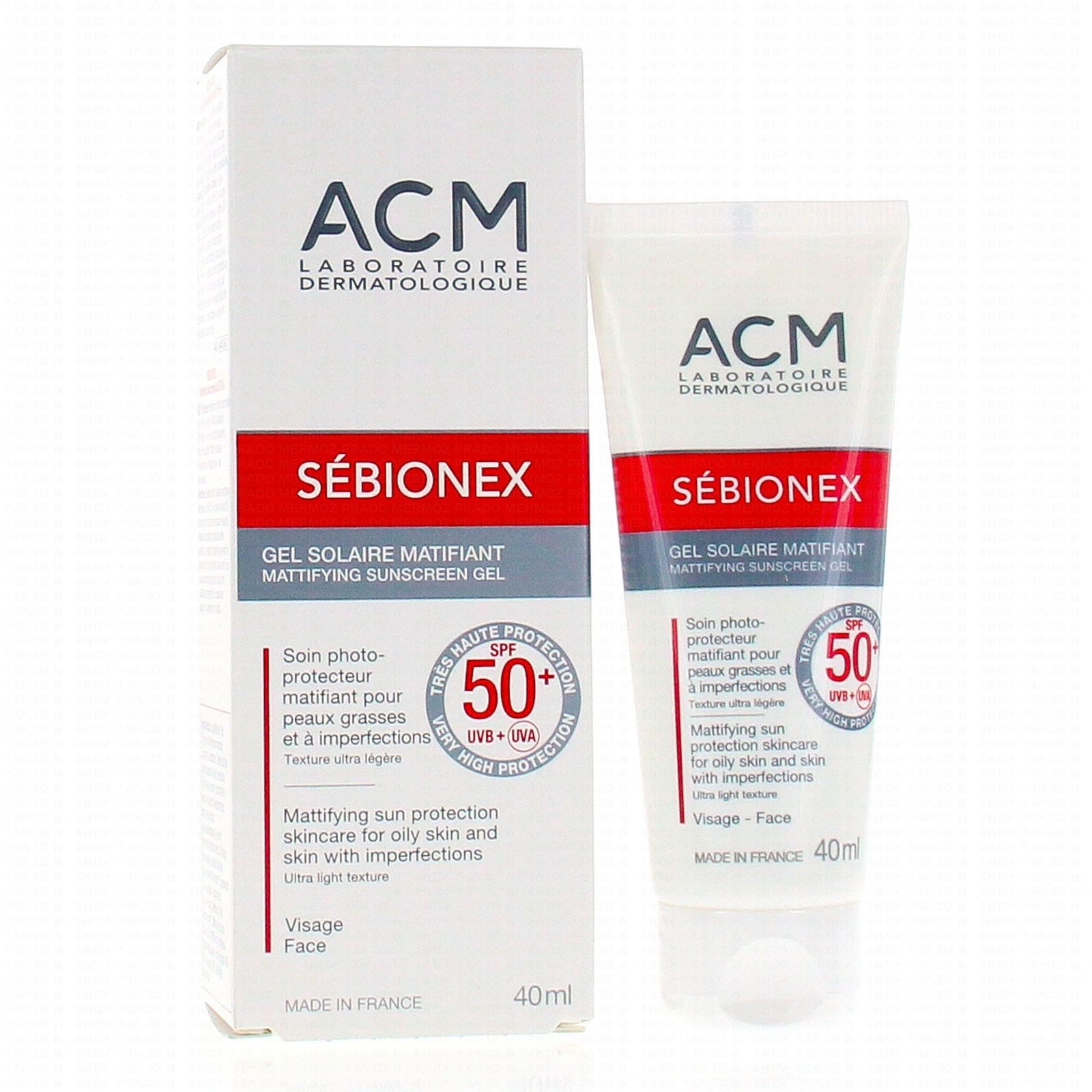 Sebionex gel matifiant spf50 40ml